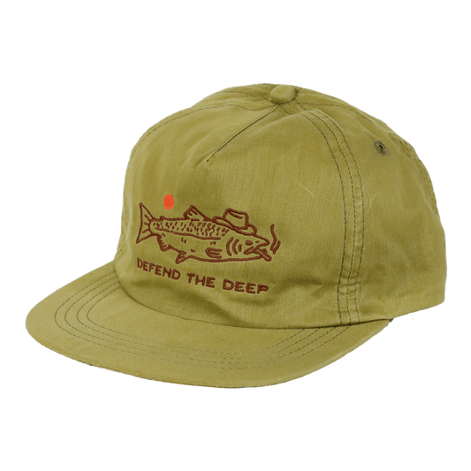 Defend the Deep DryTek Waxed Herringbone Strapback | Seaweed