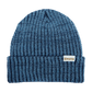 Rustek Double Rib 100% Merino Wool Beanie | Aqua/Charcoal