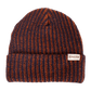 Rustek Double Rib 100% Merino Wool Beanie | Orange/Navy