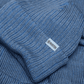 Rustek Double Rib 100% Merino Wool Beanie | Baby Blue/Gray Melange