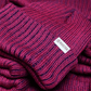 Rustek Double Rib 100% Merino Wool Beanie | Pink/Purple