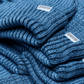 Rustek Double Rib 100% Merino Wool Beanie | Aqua/Charcoal