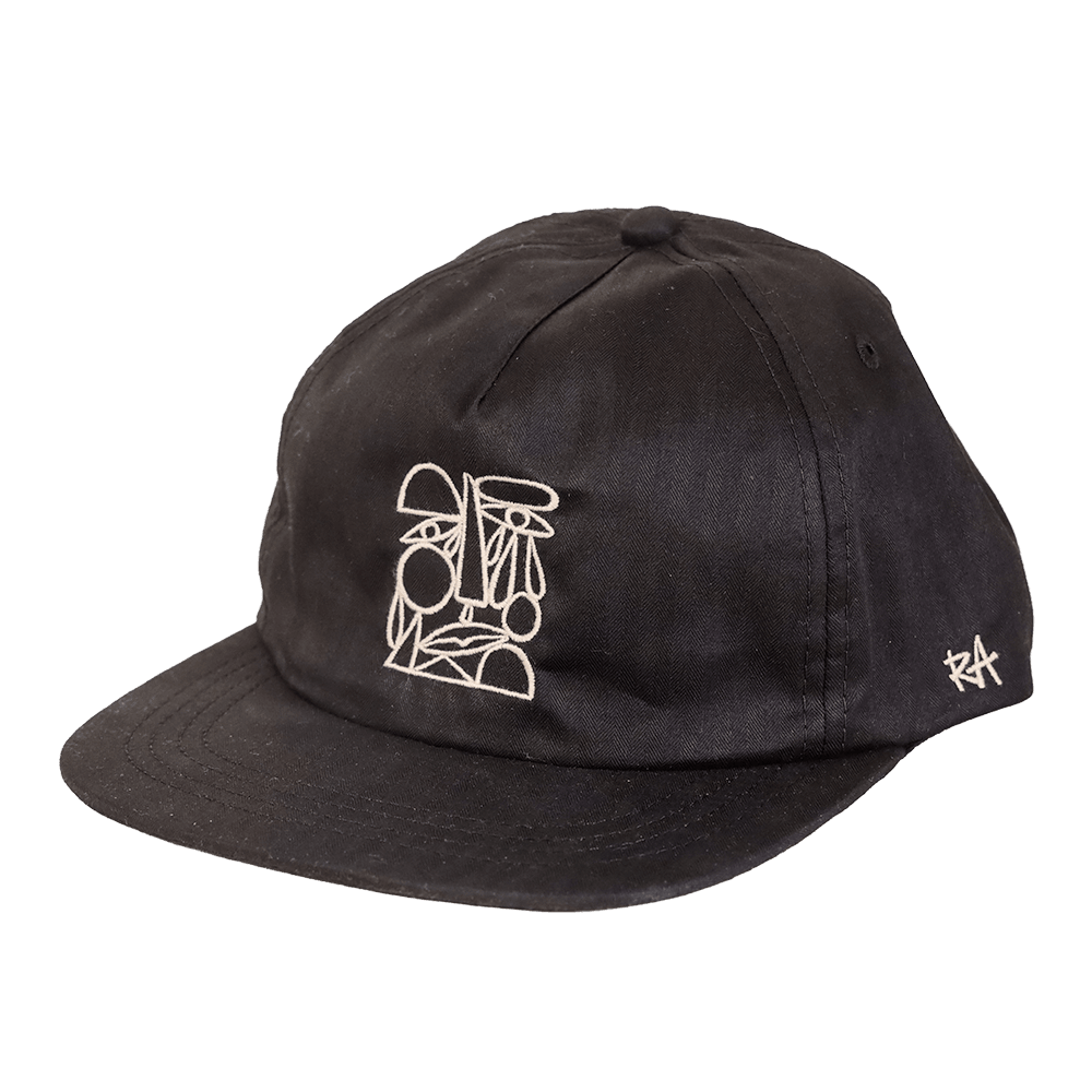 Finding Balance DryTek Waxed Herringbone Strapback | Black