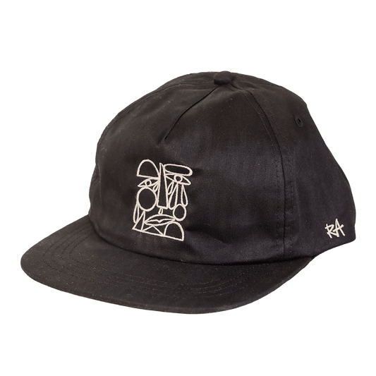 Finding Balance DryTek Waxed Herringbone Strapback | Black