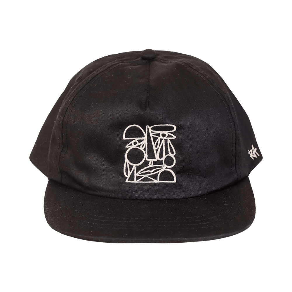 Finding Balance DryTek Waxed Herringbone Strapback | Black