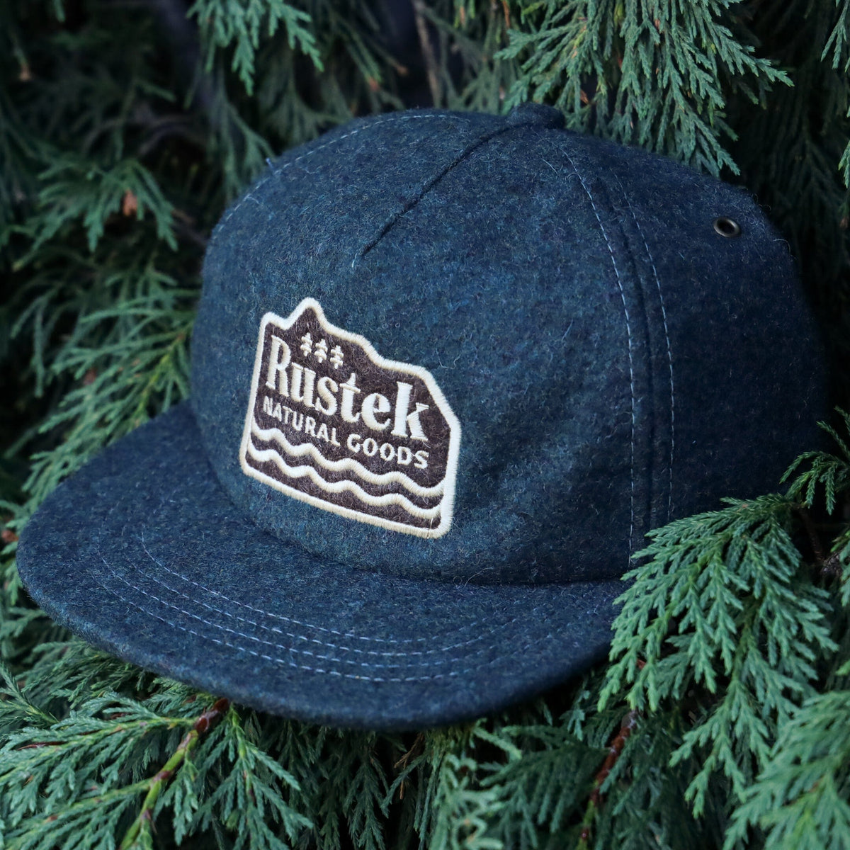Rustek Natural Goods 100% Wool Loden Strapback | Slate