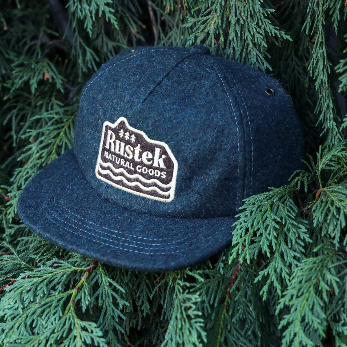 Rustek Natural Goods 100% Wool Loden Strapback | Slate