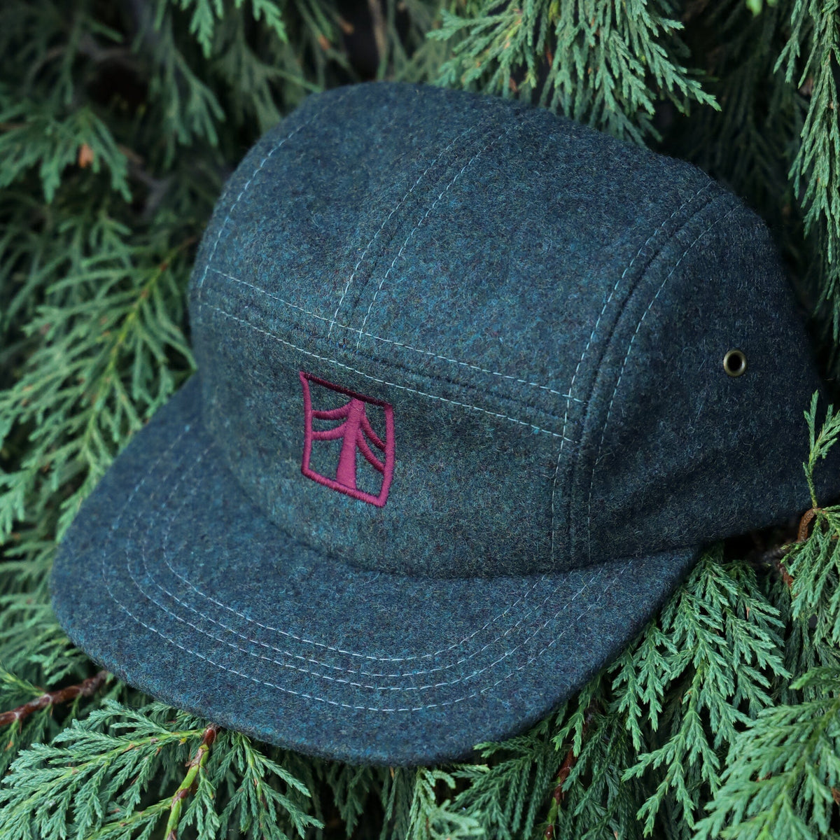 Rustek 100% Wool Loden Camp Cap | Slate