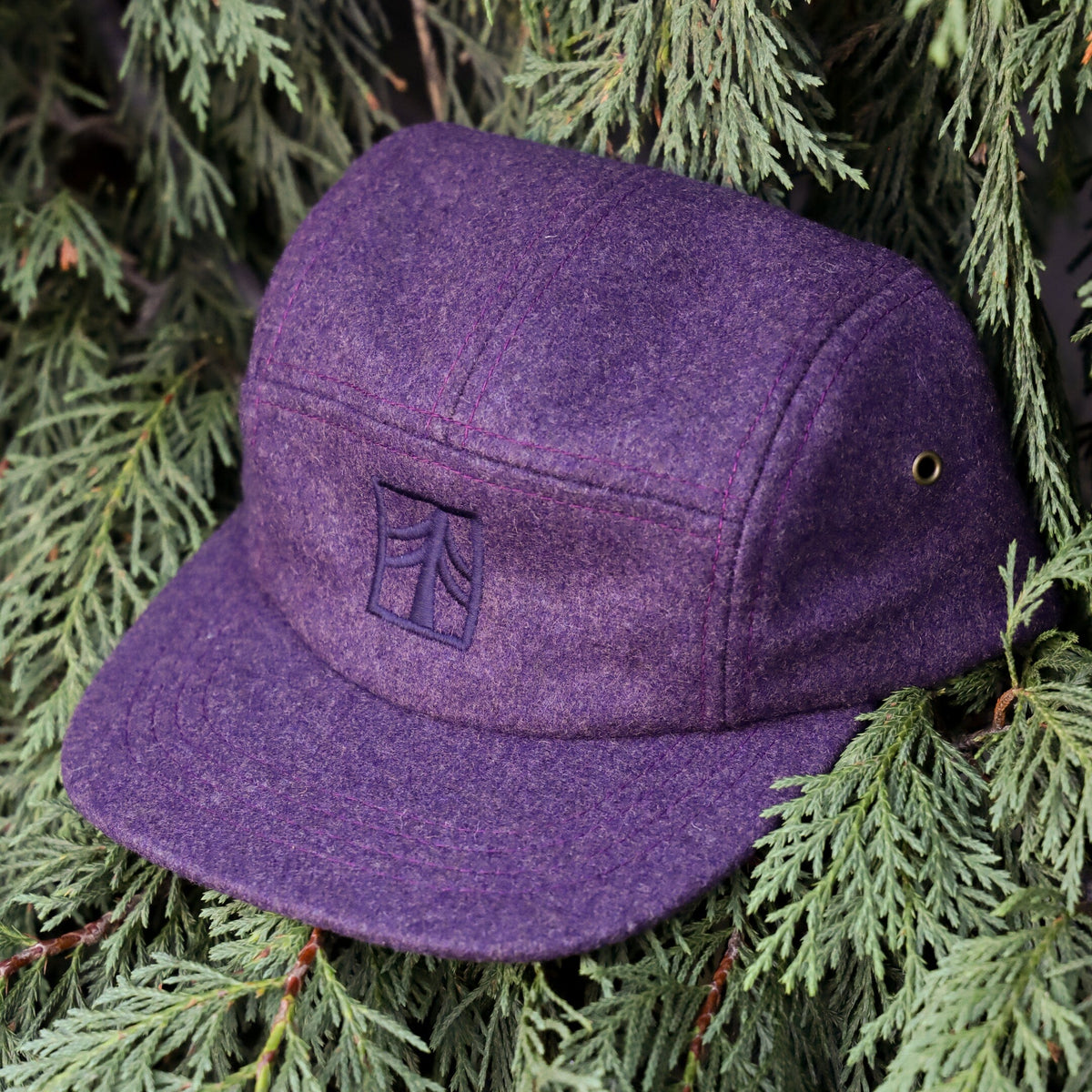 Rustek 100% Wool Loden Camp Cap | Mulberry