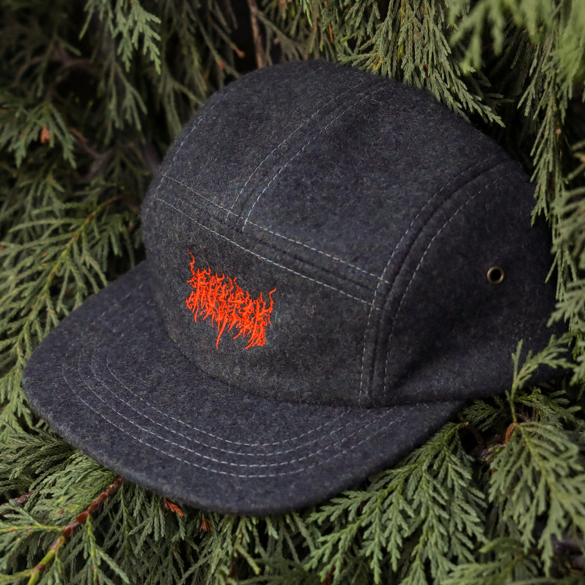 Rustek Heavy Metal 100% Wool Loden Camp Cap | Slate