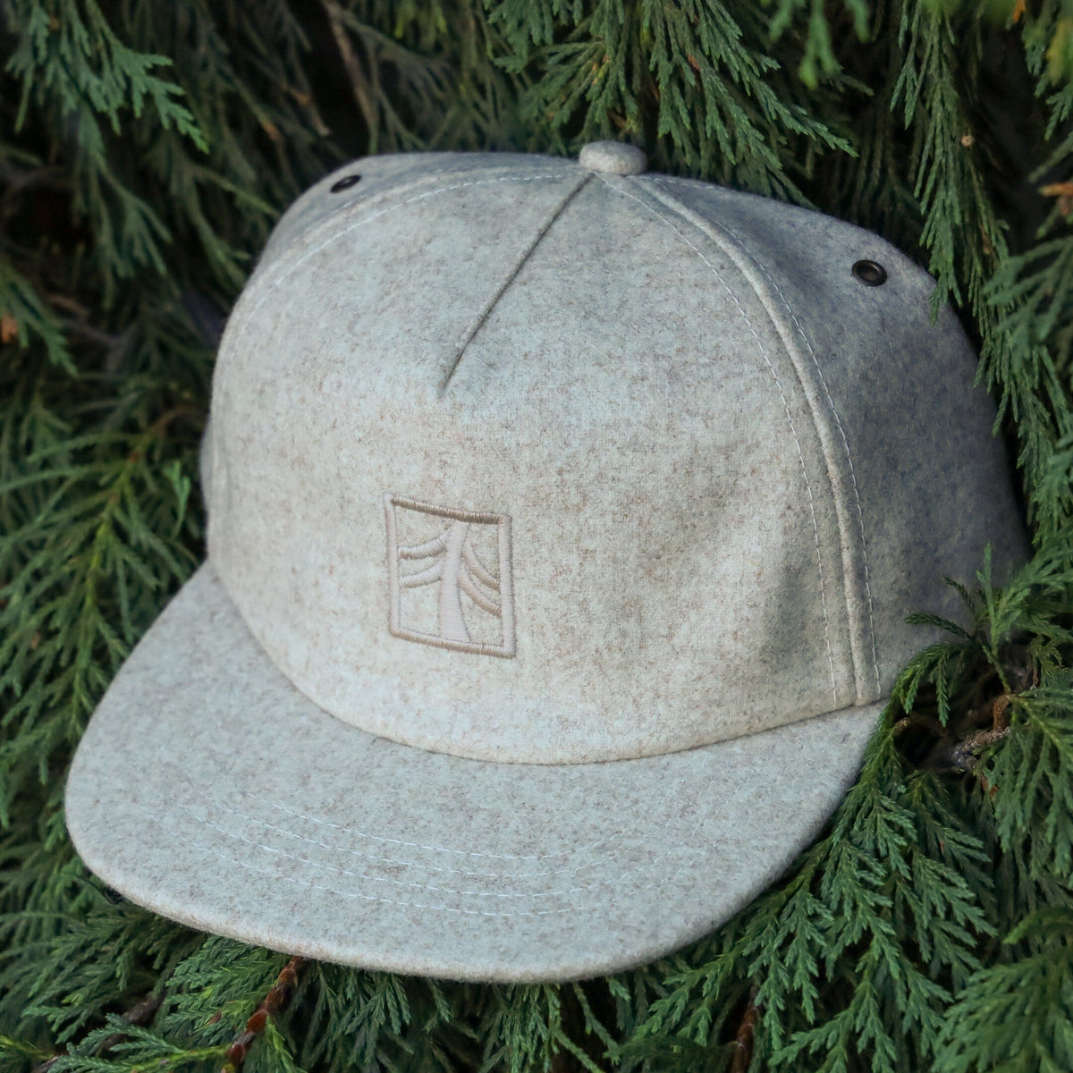 Rustek 100% Wool Loden Strapback | Oatmeal