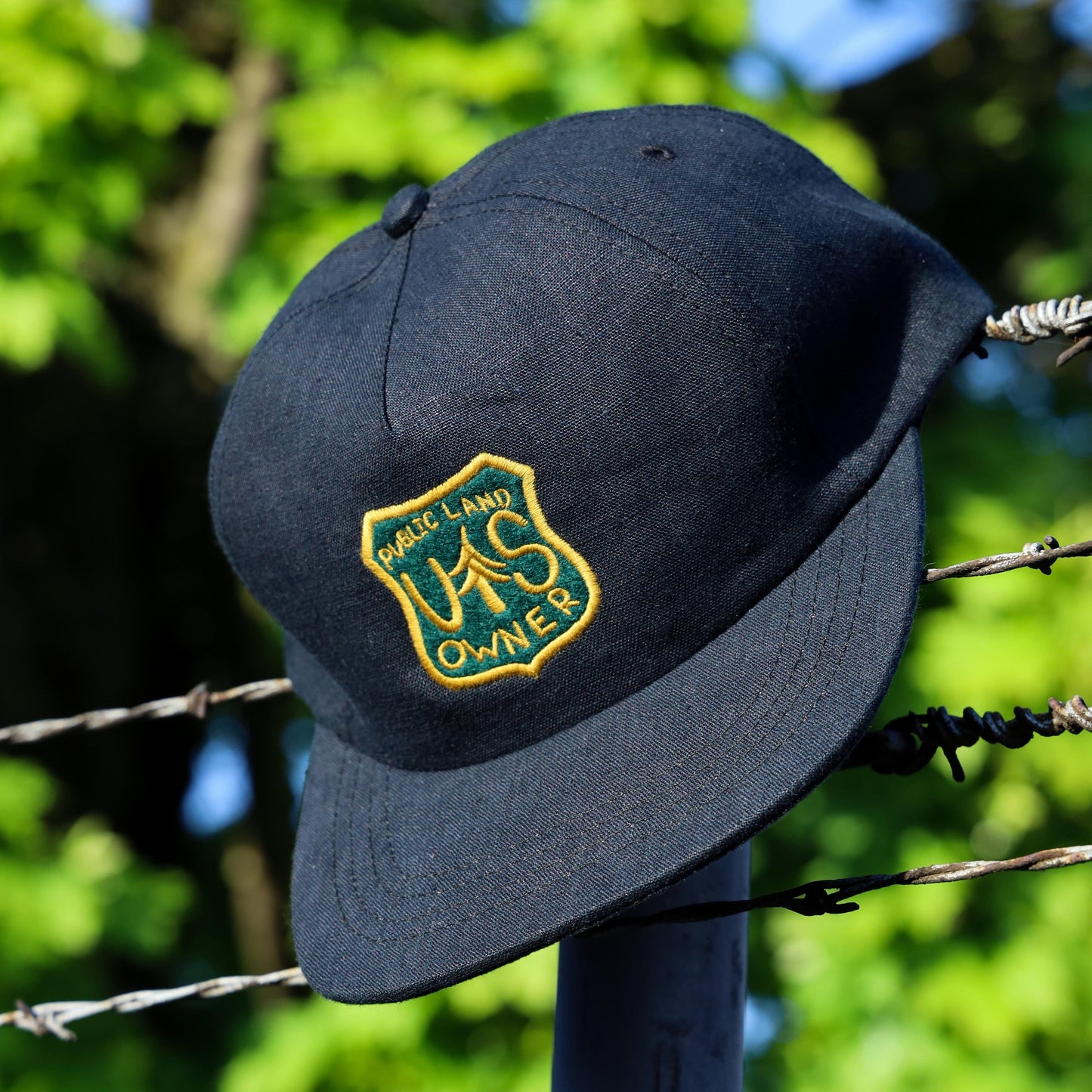 Public Land Owner 100% Hemp Strapback | Black