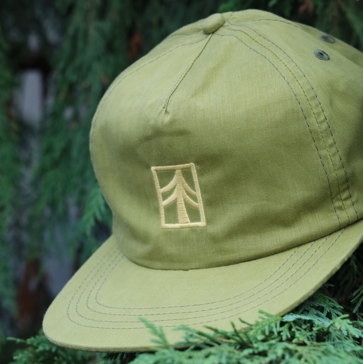 Rustek DryTek Waxed Herringbone Strapback | Seaweed