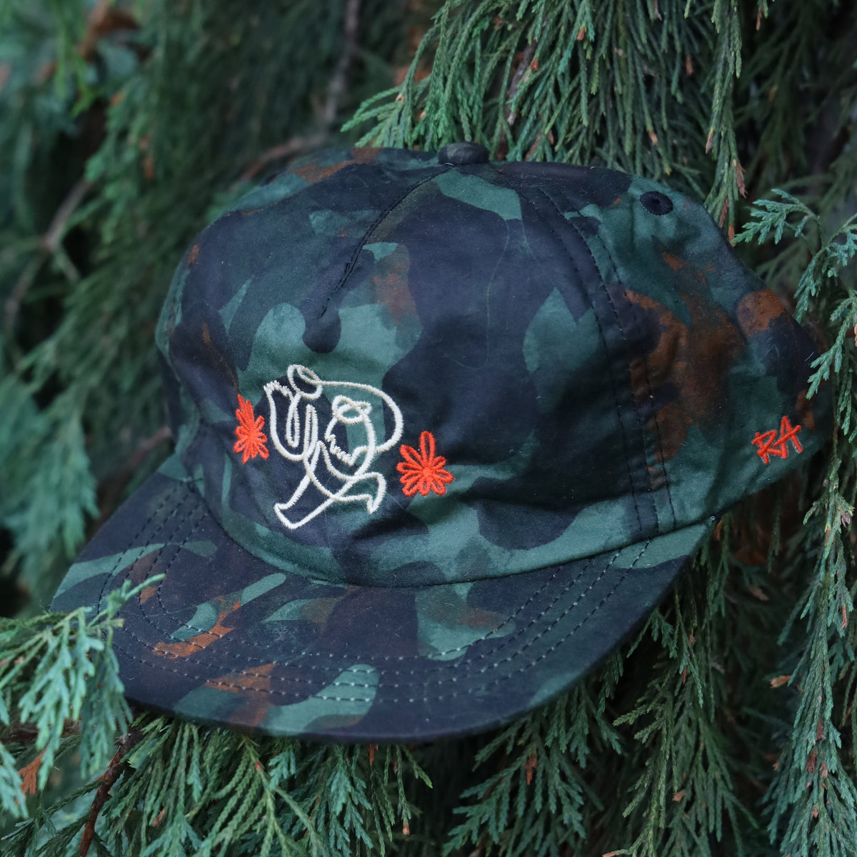 Movin' DryTek Waxed Canvas Strapback | Kelp Camo