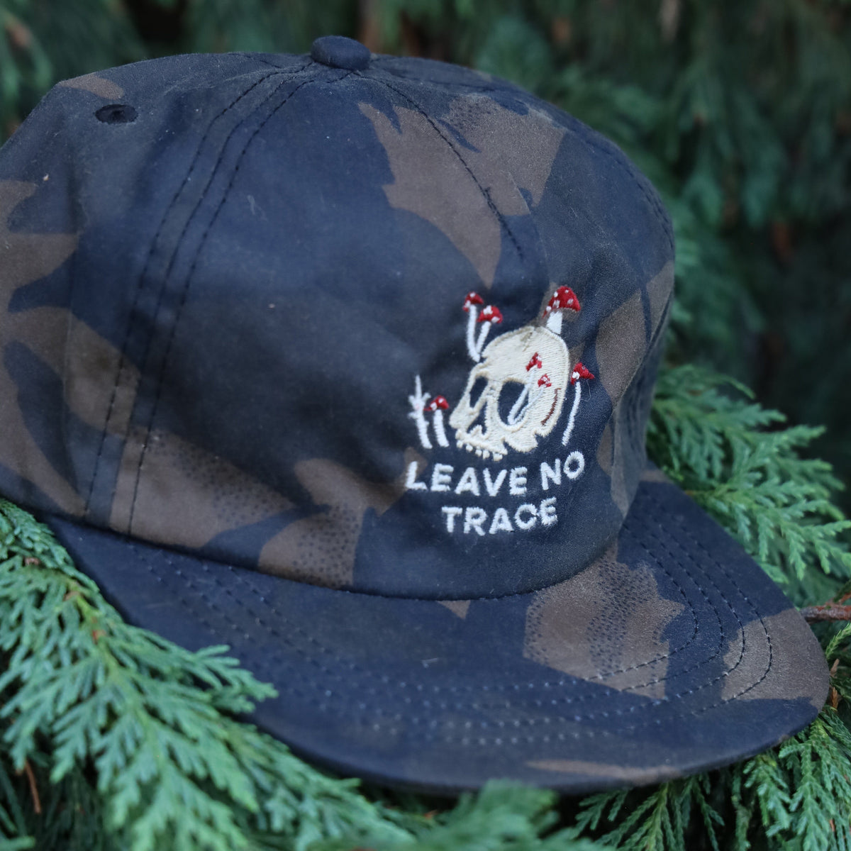 Leave No Trace DryTek Waxed Canvas Strapback | Bark Camo