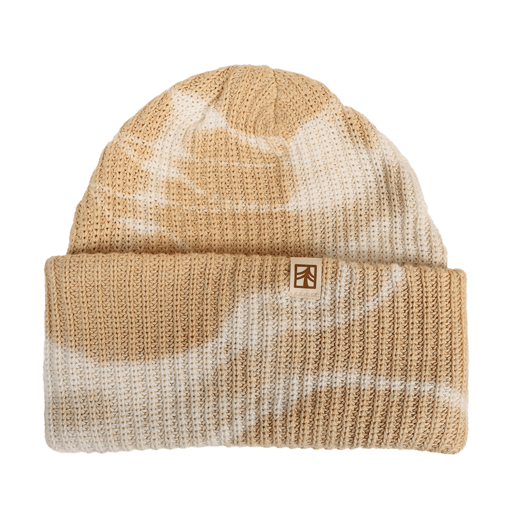 Rustek 100% Organic Cotton Beanie | Cappucino Tie Dye