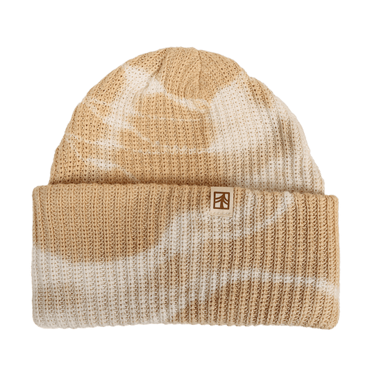 Rustek 100% Organic Cotton Beanie | Cappucino Tie Dye