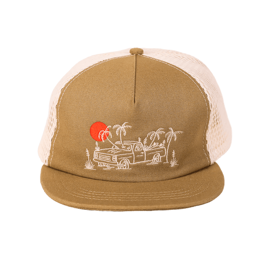 Long Haul 100% Organic Cotton Trucker Cap | Tan