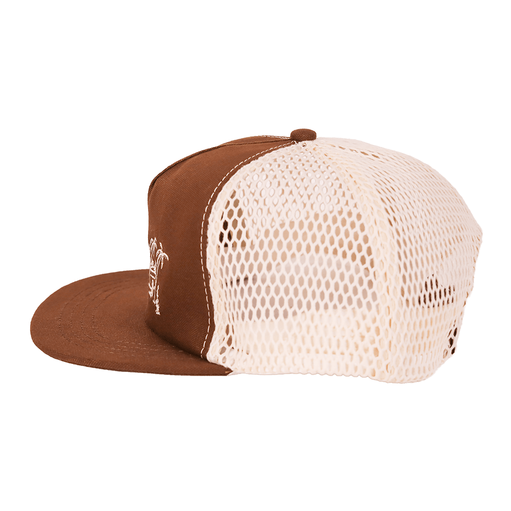Long Haul 100% Organic Cotton Trucker Cap | Brown
