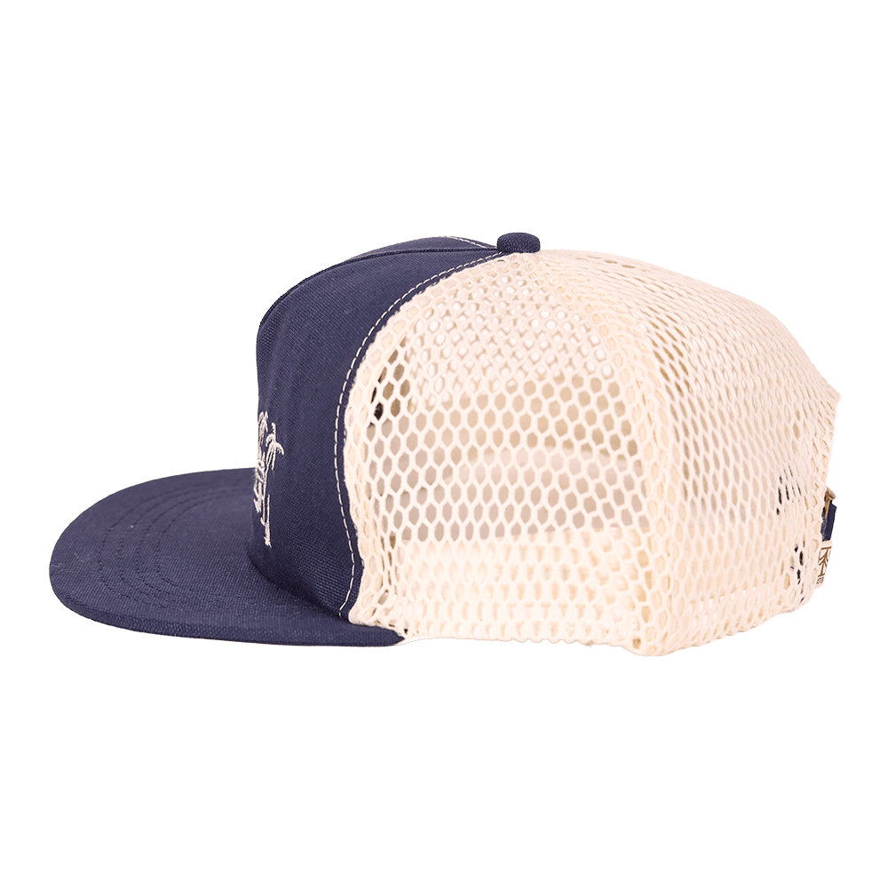 Long Haul 100% Organic Cotton Trucker Cap | Navy