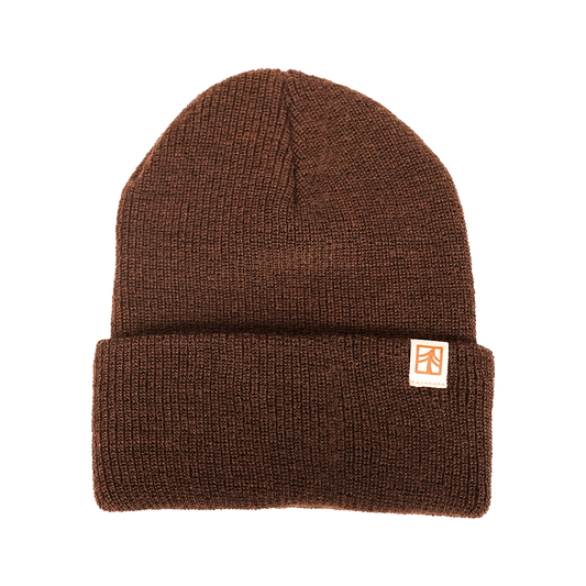 Rustek 100% Merino Wool Watch Cap | Brown