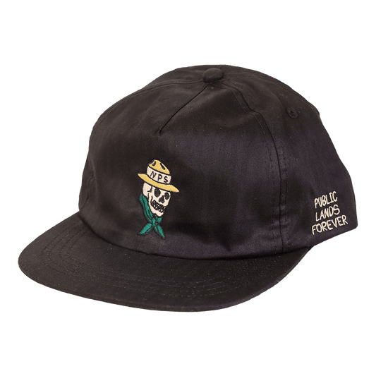 Public Lands Forever DryTek Waxed Herringbone Strapback | Black