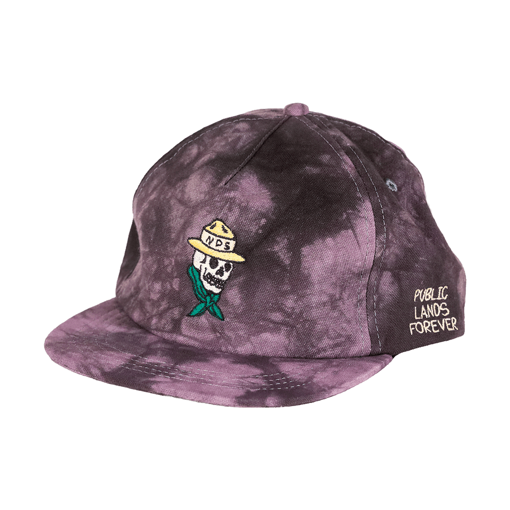 Public Lands Forever Shibori Strapback | Charcoal/Black