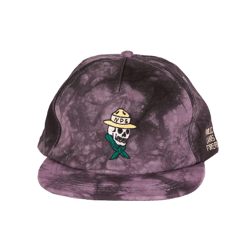 Public Lands Forever Shibori Strapback | Charcoal/Black