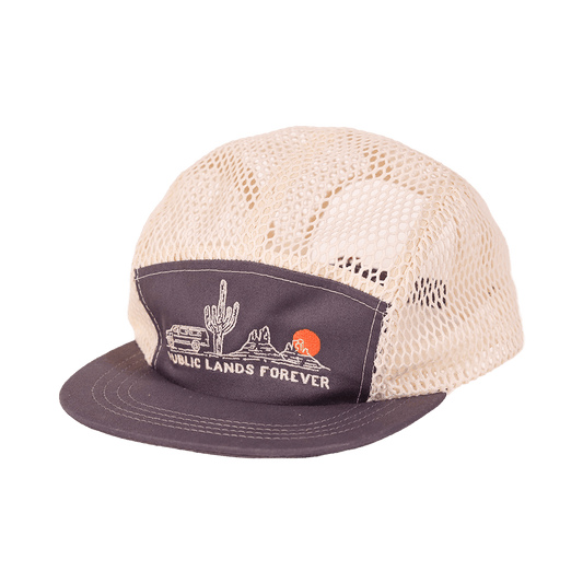 Public Lands Forever 100% Organic Cotton Trekker Cap | Gray