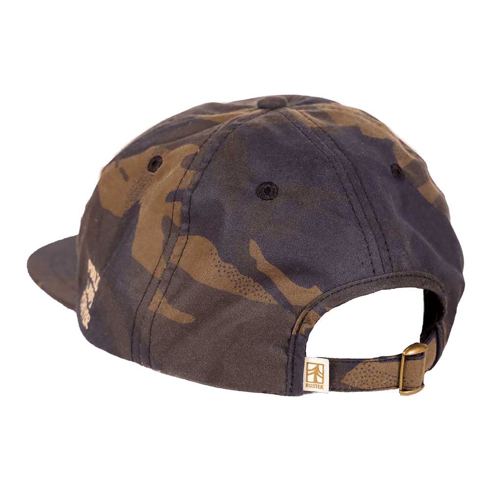 Public Lands Forever DryTek Waxed Canvas Strapback | Bark Camo