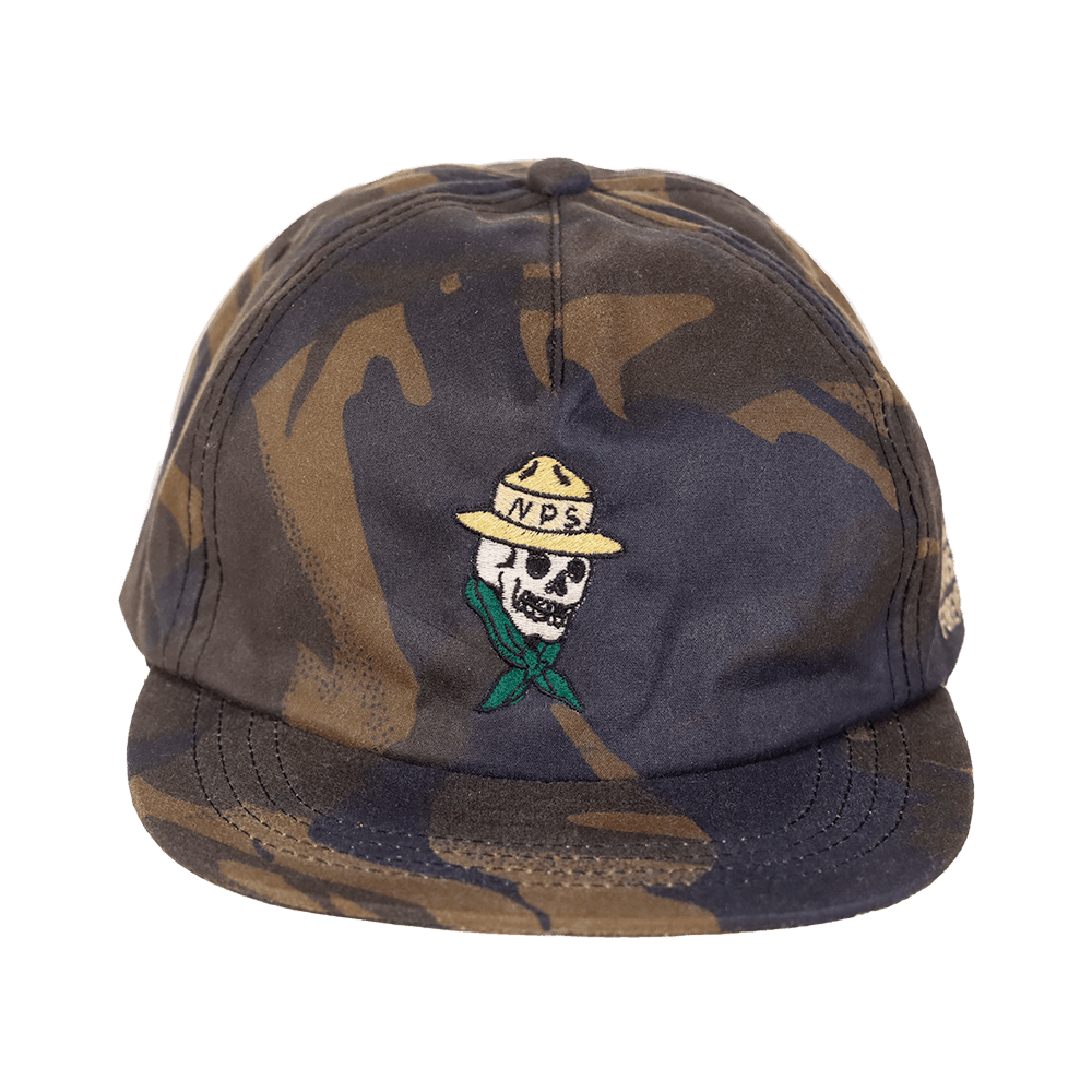 Public Lands Forever DryTek Waxed Canvas Strapback | Bark Camo
