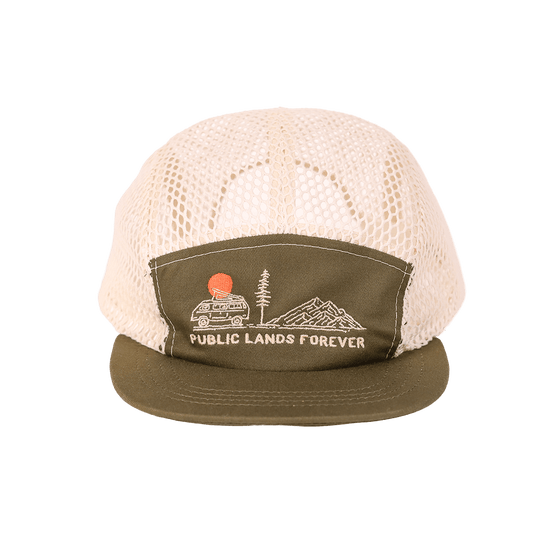 Public Lands Forever 100% Organic Cotton Trekker Cap | Olive