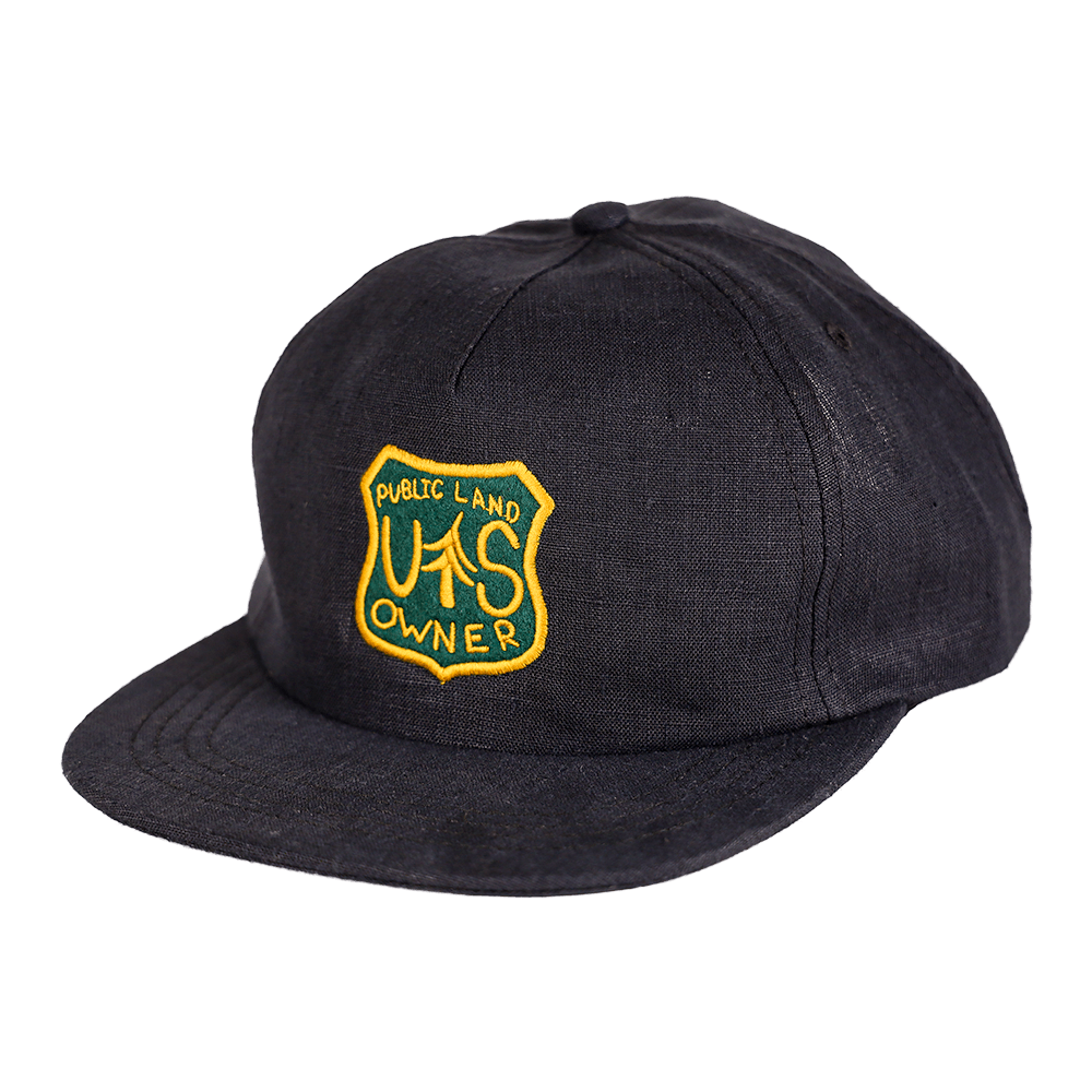 Public Land Owner 100% Hemp Strapback | Black