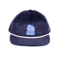 Double Overhead Corduroy Strapback | Blue