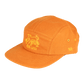 Run Wild Brushed Cotton Camp Cap | Orange