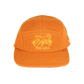 Run Wild Brushed Cotton Camp Cap | Orange