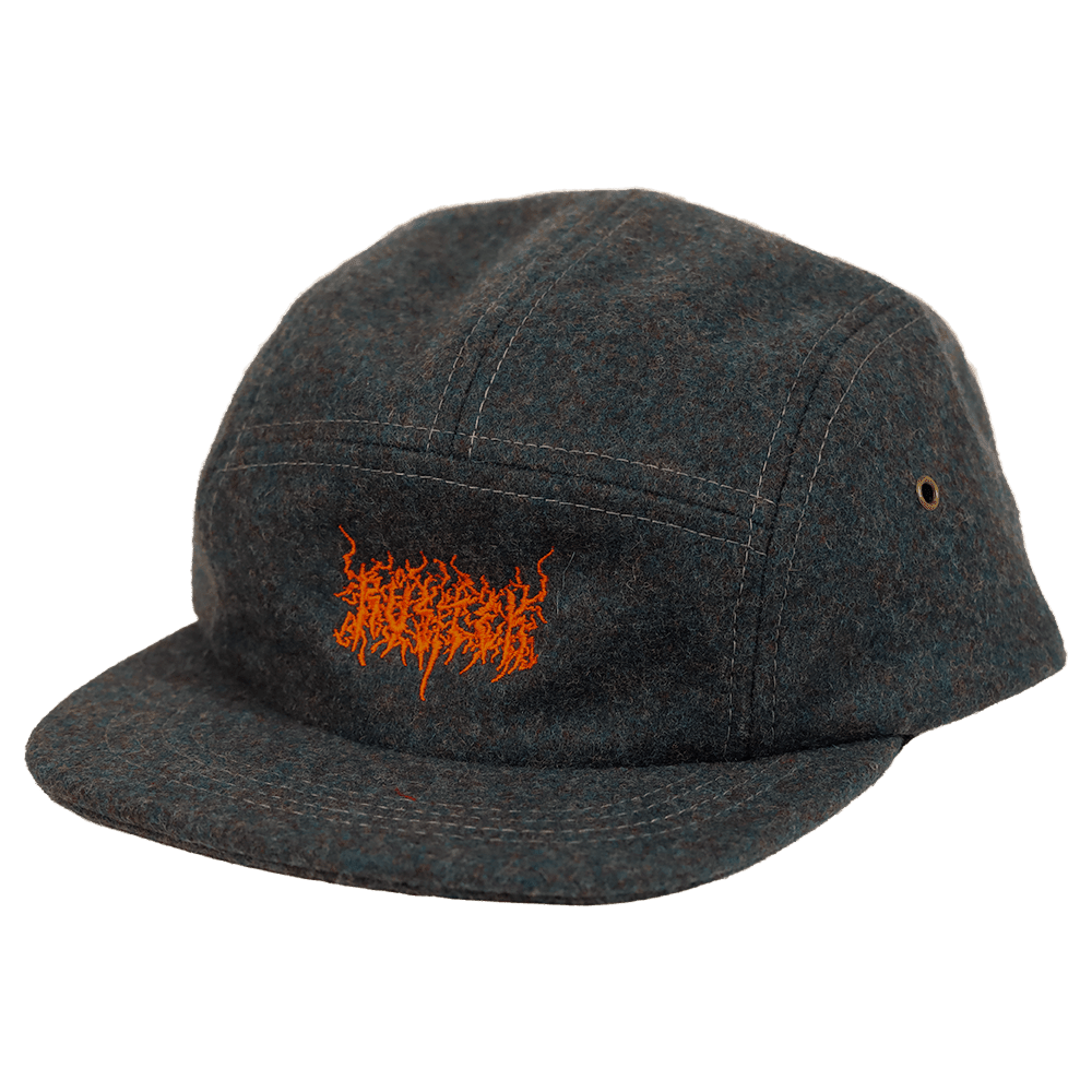 Rustek Heavy Metal 100% Wool Loden Camp Cap | Slate