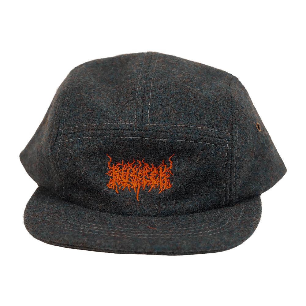 Rustek Heavy Metal 100% Wool Loden Camp Cap | Slate