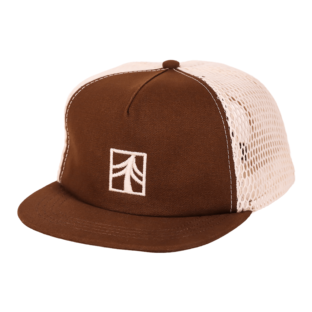 Rustek 100% Organic Cotton Trucker Cap | Brown