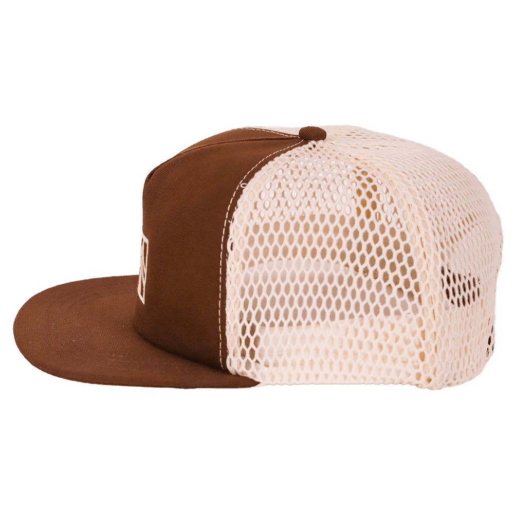Rustek 100% Organic Cotton Trucker Cap | Brown
