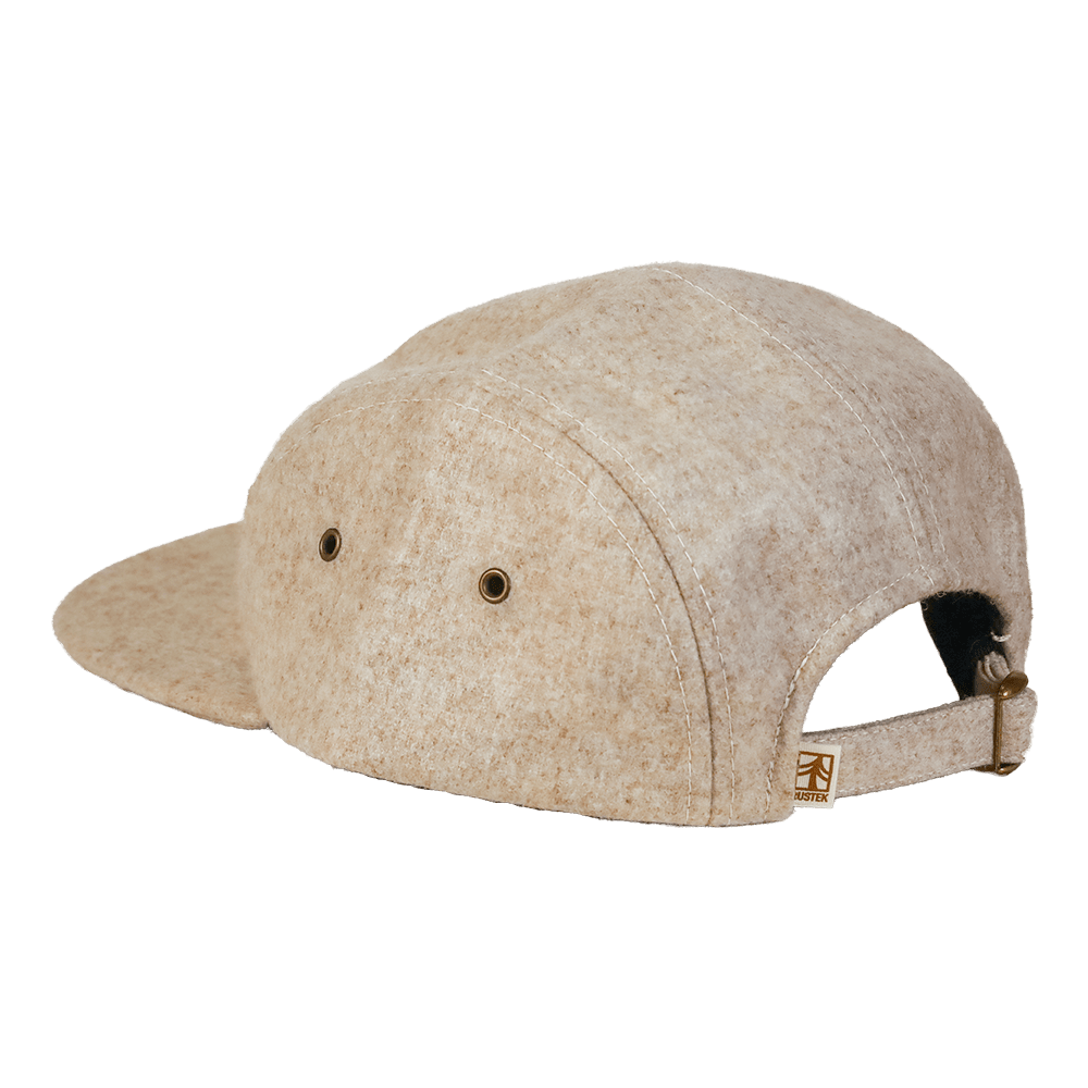 Rustek MFG 100% Wool Loden Camp Cap | Oatmeal