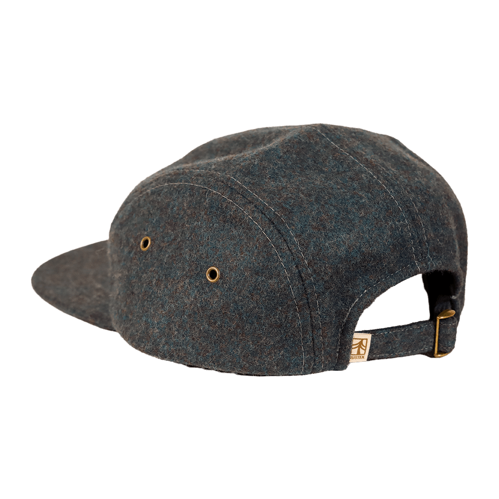 Rustek MFG 100% Wool Loden Camp Cap | Slate