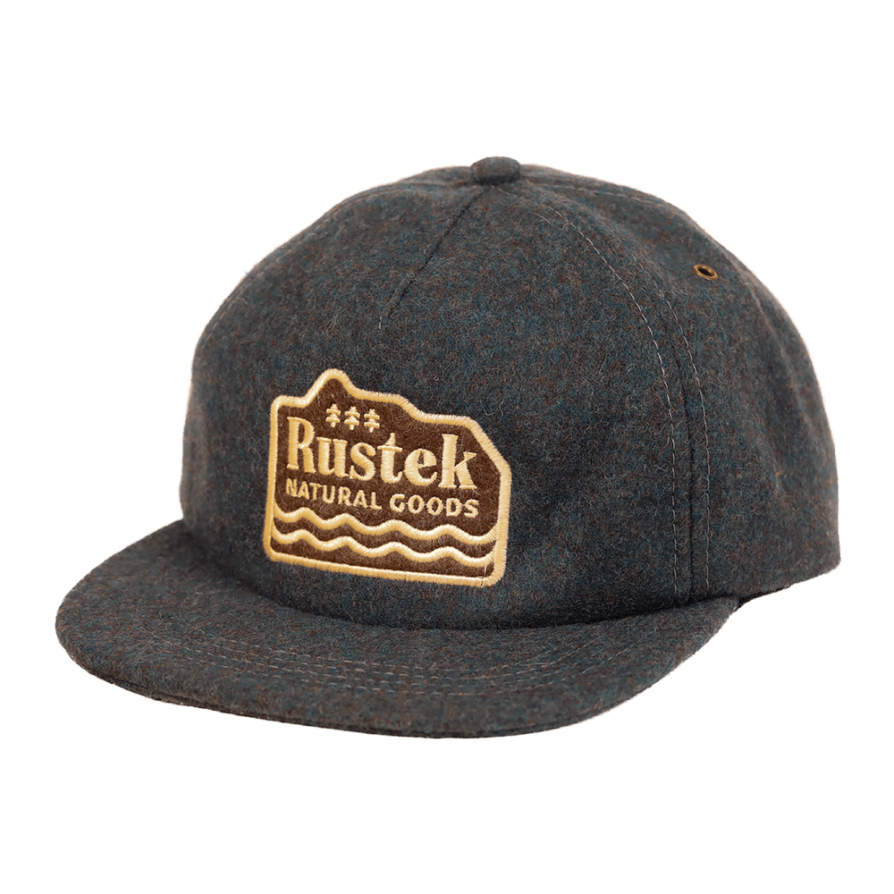 Rustek Natural Goods 100% Wool Loden Strapback | Slate