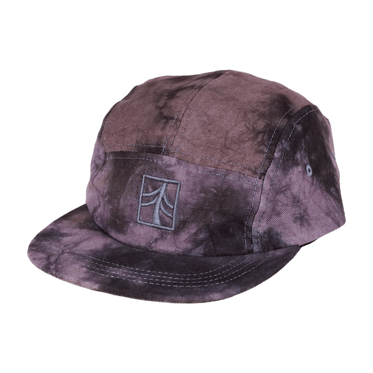 Rustek Shibori Camp Cap | Charcoal Purple/Black