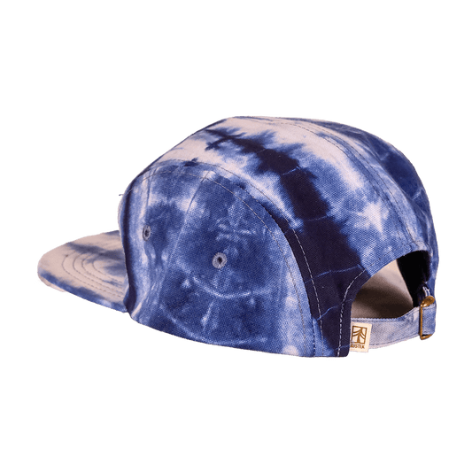 Rustek Shibori Camp Cap | Navy/Natural