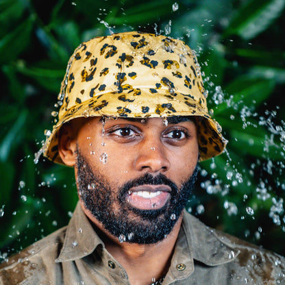 Rockaway DryTek Waxed Canvas Bucket Hat | Watercolor Cheetah