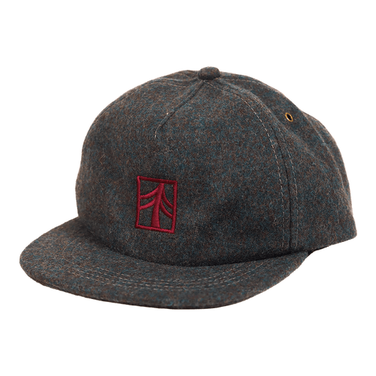 Rustek 100% Wool Loden Strapback | Slate