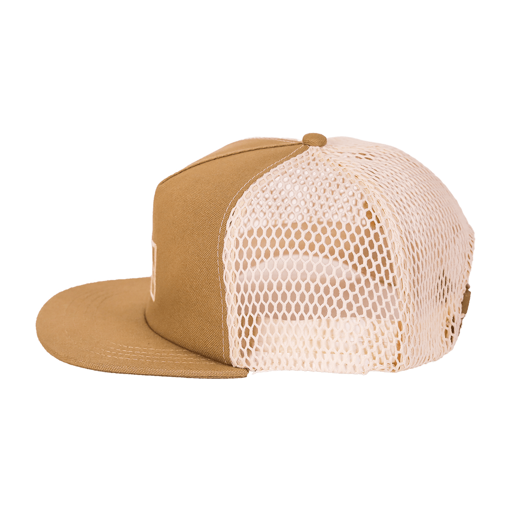 Rustek 100% Organic Cotton Trucker Cap | Tan
