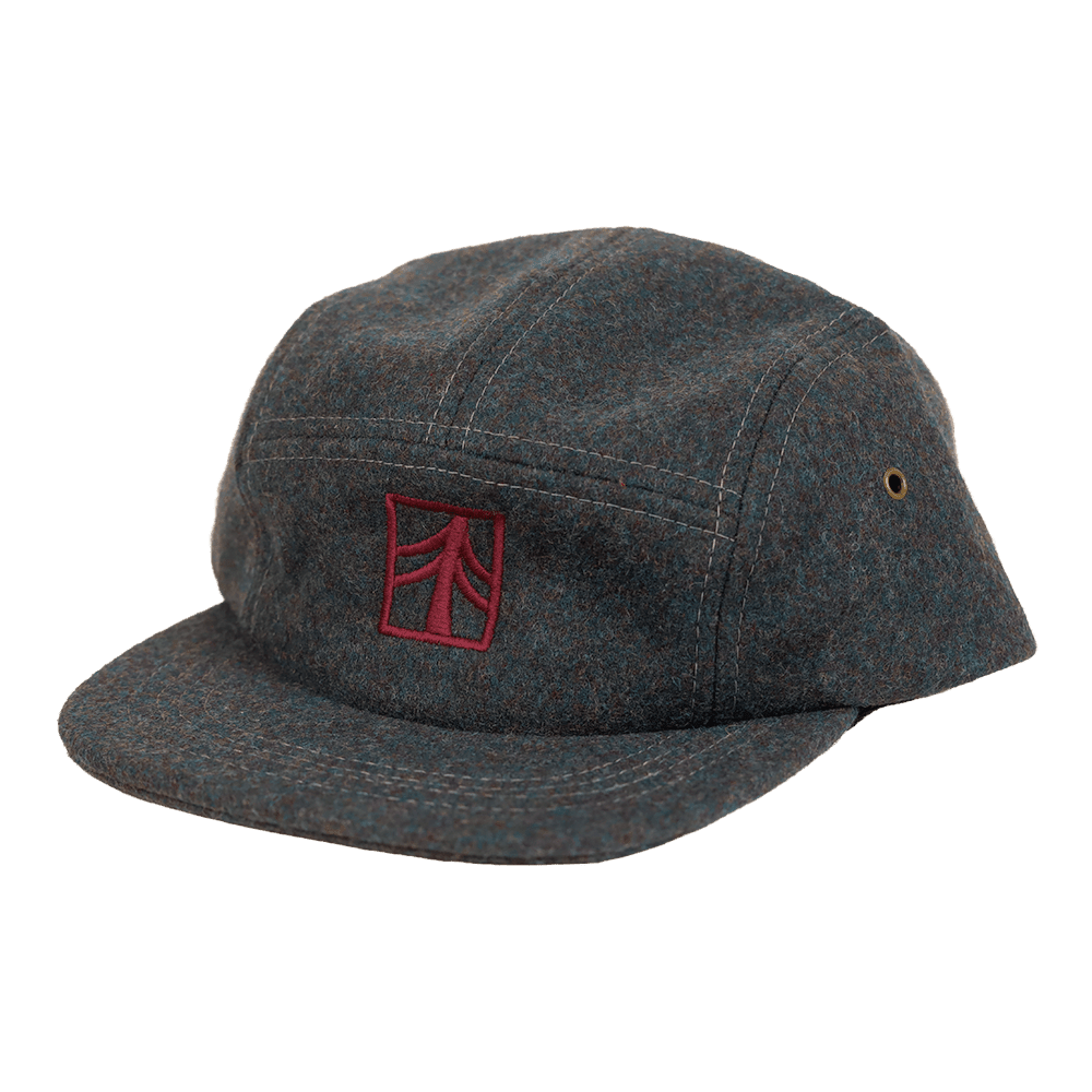 Rustek 100% Wool Loden Camp Cap | Slate