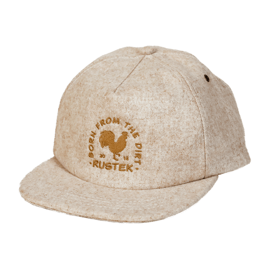 Rustek Farms 100% Wool Loden Strapback | Oatmeal
